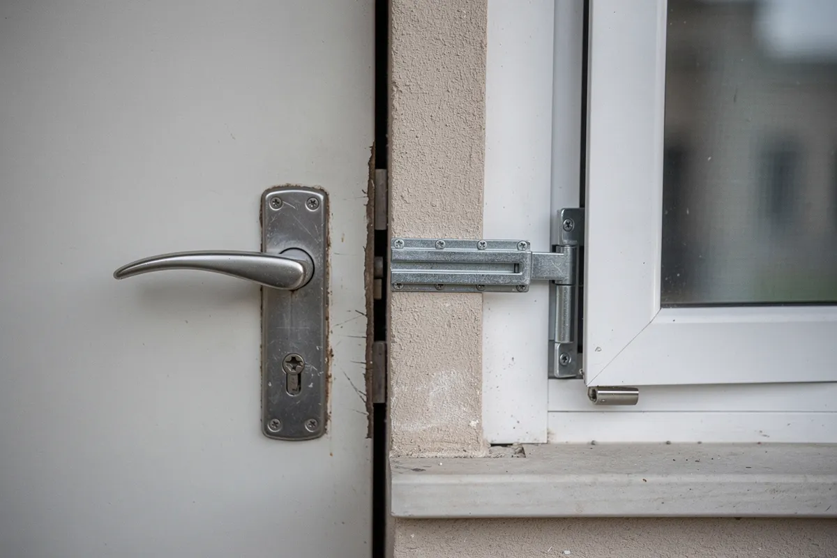Revisión de los puntos débiles de una puerta y una ventana