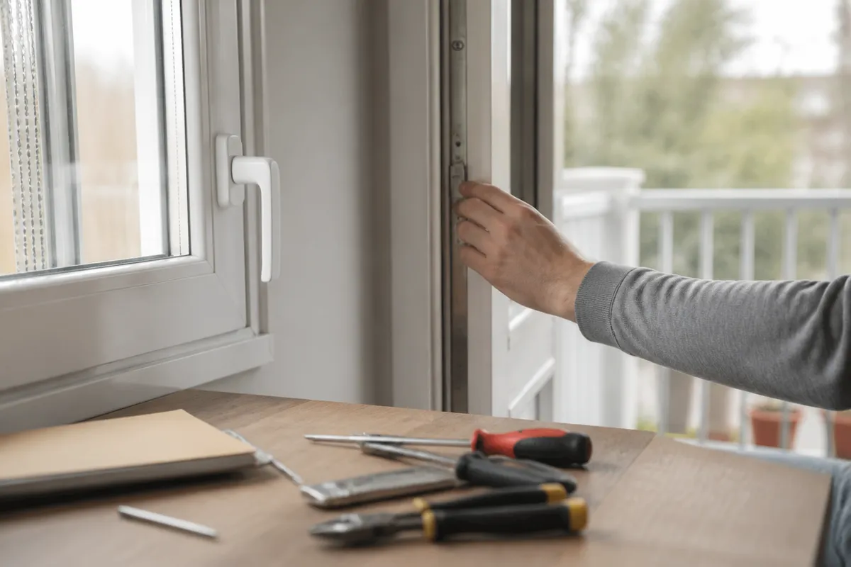 Revisión de ventanas, persianas y puertas de terraza en una vivienda